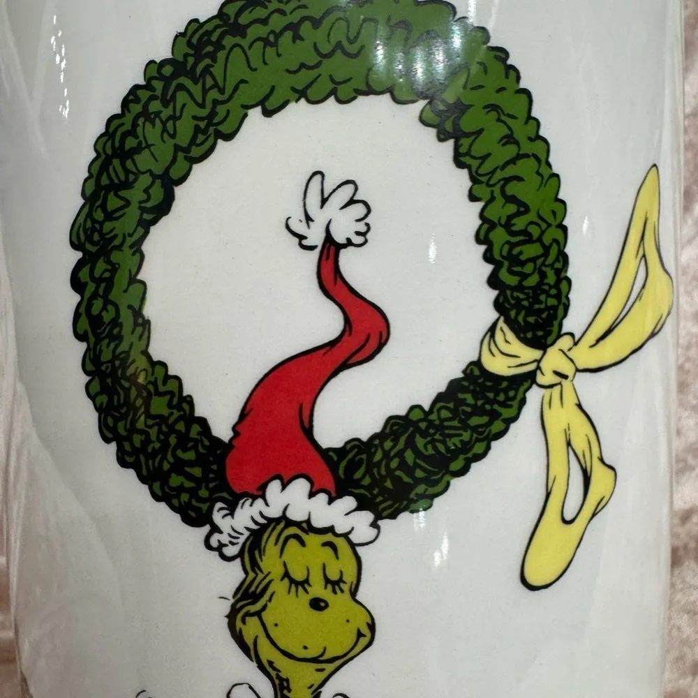 DR SEUSS “HOW THE GRINVH STOLE CHRISTMAS” CHRISTMAS CANISTER W/ROAST BEAST NEW